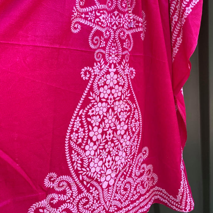 Pink Moroccan Tribal Design KAFTAN MUUMUU