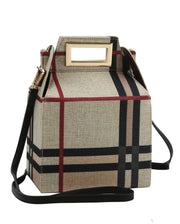 Plaid Gable Box Handbag